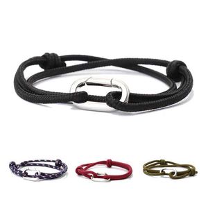 Bracelets de charme Novo masculino paracord bracelet spring fivela de aventura ao ar livre para caminhada Braslet ajustável braclet náutico pulsera hombre joias y240510