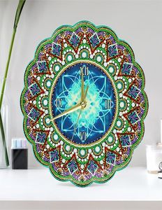 Животные мультфильм кошка сова DIY Diamond Painting Clock Gristment Gift Home Decort Unicorn Diamond Mosaic Home украшение настенные часы 27115078