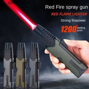 Lighters Kuchnia gotowanie wysokiego ciśnienia wiatroodporne turbina latarka Jet Light Light Pistolet sprayowy Akcesoria biżuterii