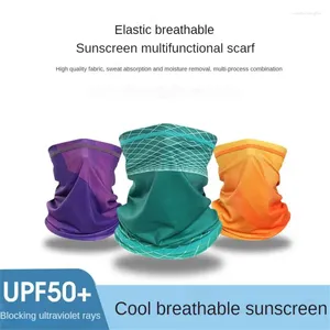 Bisiklet kapakları güneş kremi dijital baskı ve boyama upf50 serin kumaş yumuşak nefes alabilen ekipman maskesi hızlı kurutma