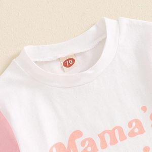 Kleidungssets Kleinkind Baby Mädchen Sommerkleidung Set Kurzärmeles T-Shirt Pink White Combination Shorts zum Ausgehen zum Ausgehen