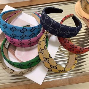 4CM Designer Headband Double G Letter for Women Headband Summer Fashion Versatile Hair Clip Headband Macarone Color