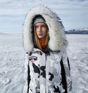 Bosideng Yeni Kadınlar039S Kapşonlu gerçek kürk yakalı uzun ceketli kış kaz aşağı ceket kış kalınlıkta sıcak açık b90142042 27431220