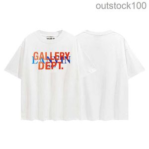Klasyczny styl hip-hopowy oryginalny galeryy Deptt t Summer Summer Nowy uliczny moda mody wydrukowana okrągła szyja luźna koszulka z krótkim rękawem z prawdziwym logo