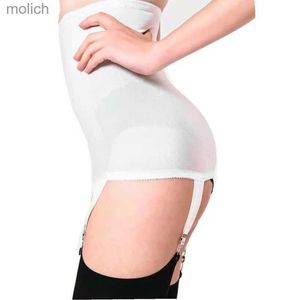 Strumpfbänder Frauen 4-Belg hoher Taillieren Schwarz-Weiß-Retro-Hosenträger für Strümpfe Körperform Hosentender Unterwäsche WX WX