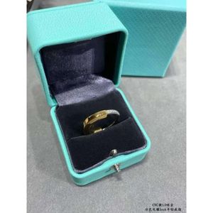 Tiffanyjewelry Ring top quality 24ss Designer Luxury Fashion Diamond Ring for Women Finger Anillos Diamond Set Ushaped Lock Ring with V Gold Electrop couple 551