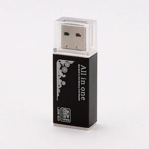 2024 4 In 1 Micro SD Card Reader Adapter SDHC MMC USB SD Memory T-Flash M2 MS Duo USB 2.0 4 Slot Memory Card Readers Adapter Support 1. for