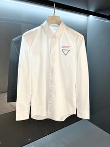 1.1 Дизайнерская мужская рубашка с длинным рубашкой вышивая рубашка против морщин модная бизнес повседневная мужская одежда A15