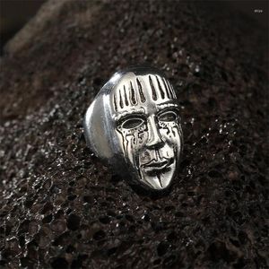 Cluster Rings Fashion European And American Personality Punk Style Hip-hop Skull Mask Ring Domineering Men's Jewelry Wholesale