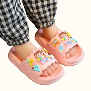 Slipper Sandalshole Childrens Shoesslippers Soft Anti-SKID Design Hole Baby Shoessandybeachforzapatos Mujer 2024 Tendencia Kids Shoes Y240514TQJH
