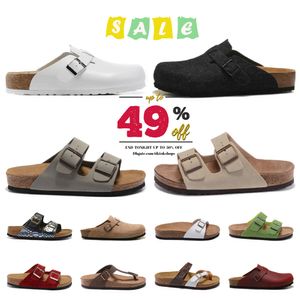 Bostons CLOGS TIFTERS BURKENSTOCK BOSTONS CLOG SANDALS MEN MEN KVINNA KORK LALT SOPPER LÄDER SLIDE FLIPFLOPS BUCKLE RAND BOMULLPLATFOR