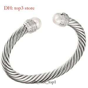 David Yurma Bracelet 2024 Bracelet Dy Luxury Twisted Pearl Head Propostile Twist Twist Jewelry Higdts 5mm David Yurma Jewelry 2777 4978