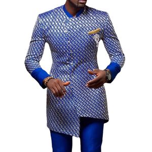 Schema di moda estiva MENS Africano Polyester a maniche lunghe plus size M-3xl African African Clothing 240507