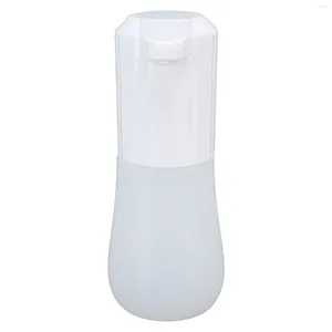 Liquid Soap Dispenser Automatic Sensor White Plastic Battery Operated Touchless Sturdy For Bathroom