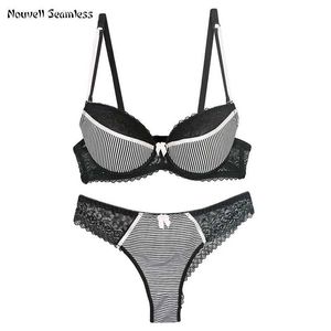 BRAS SETS NOUVELLE SEAMLESS Fashion Sexy Bras Set Push Up French Lace Underwear BCDE Cup Brassiere and Panty Womens Lingerie Y240513