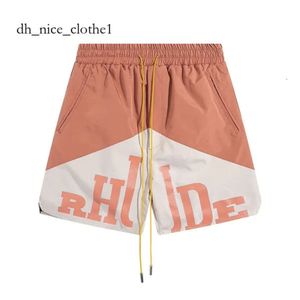 Rhude Shorts Men Breathable Beach Shorts Men Women Casual Mesh Track Breathable Oversize Shorts Waist Drawstring Shorts Free Shipping Rhude Pant 987