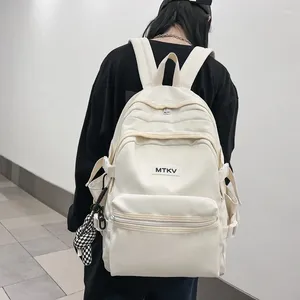 Backpack Women Men Duże liceum uczeń Bagpack Korean Canvas laptop plecaki dla nastolatków 2024 TABY TABY
