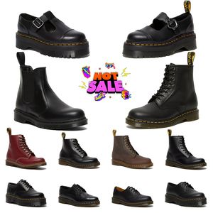 2024 Dr martenne originali stivali designer donna designer scarpe da design inverno donne in pelle di lusso nero classici mocassini da donna galline