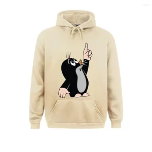 Men's Hoodies Funny Mole Cartoon Hoodie And Women's Fashion Simple Long Sleeved Pullover Street Trend Harajuku Large Sweatshirt