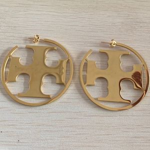 316L Kolczyki ze stali nierdzewnej obręcze 5,2 cm Duże puste kolczyki modowe T-Letter Trendowe biżuterię dla kobiet