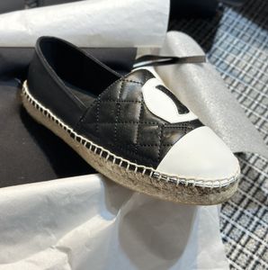 Designer Clog Sandals Espadrilles Casual Walk Loafers For Womens Female Summer Shoes Sandles Canvas Leather Flat Heels Slides toffles Fisherman