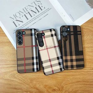 Beautiful Phone Cases Samsungs Galaxy S22 S23 Cases British style stripes S24 moisture S22plus drop S21 Ultra protective niche Factory wholesale