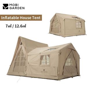 Tents and Shelters MOBI GARDEN Outdoor Camping Air Tent 7/12.6 Cloud 7 Villa Portable Inflatable Large Space Family Winter Cabin 4Q240511