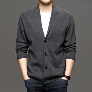 Men's Cardigan Sweater Jacket Lightweight Jackets Casual Outerwear Coat Autumn Spring Tops Male Clothing