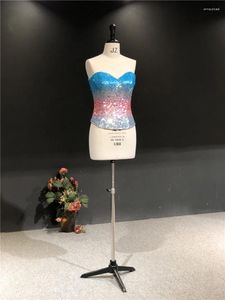 パーティードレスVestidos de fiesta Real Pos Gradientスパンコールストラップレストップレングスフォーマルスワードダンシングブライダルプロムイブニングドレス