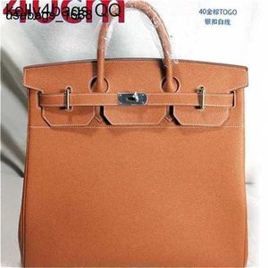 Персонализированная настройка HAC 50 см сумки сумки высокой емкости дизайнерская сумка для размера сумки для размера сумки для дороги кожа кожаная бренда сумка для ужина 40cm14fr