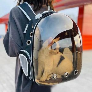 Cat Carriers Pet Supplies Bag Space Backpack Go Out Portable Transparent Dog Wear Shoulders