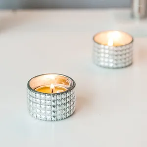 Candle Holders Nordic Style Wedding Modern Creative Simple Silver Set Table Mum Tutucu Restaurant Decor