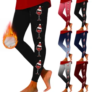 Women's Pants Women Casual Fashion Christmas Printed Sports Leggings All-Math Plain Solid Baggy Joggers