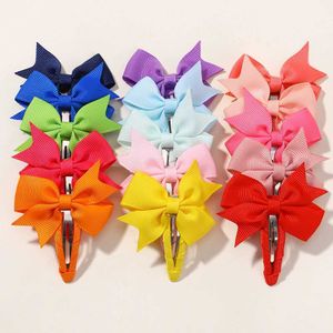 Hair Accessories 10Pcs/Lot Newborn Hair Bow Snap BB Clips Fully Wapped for Girl Toddler Hair Clip In Fringe Bangs Baby Hair Accessories Barrettes