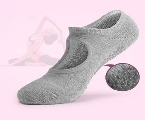 Women Yoga Socken Nonslip Verband Sports Socken atmungsaktiv bequem Pilates Ballet Dance Sock Backless Cotton89267294030154