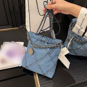 10A Fashion Diamond Bag 22bag Tote Denim Women's Designer Bag Shopping Bag Top Bag Gingham Bag Tote Quality On Garbage The Crossbo Iuwf