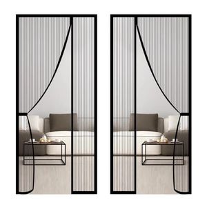 Magnetic Door Screen Custom Size Mosquito Net Curtain Fly Insect Automatic Closing Invisible Mesh For Kitchen indoor living room 240424