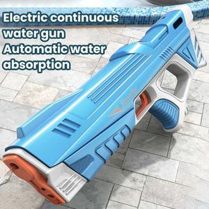 Gun Toys New Water Gun Electric com absorção de água totalmente automática e brinquedos de água ao ar livre de gun de água de alta tecnologia Praia de água T240513