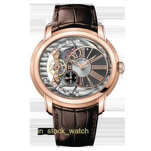 AAIP ZEGA Luksusowy projektant Millennium Series 18K Rose Gold Automatyczne zegarek mechaniczny Męskie 15350or Authentic