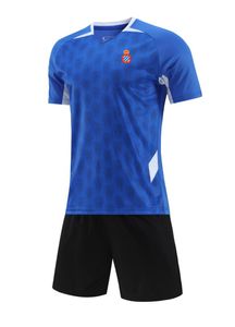 RCD ESPanyol Men ChilDrentracksuits Sport di alta qualità Sport Abito a maniche corte Abito da allenamento all'aperto con maniche corte e sottile asciugatura rapida