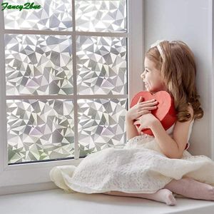 Window Stickers 3D Effect Films Privacy Decorative Film Anti-UV Static Cling Glass Sticker For Home Kitchen Office