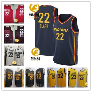 Mens Caitlin Clark 아이오와 Hawkeyes Jerseys 스티치 여성 #22 Caitlin Clark Indiana Fever Jersey