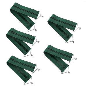 Taquestres 5 PCs Creia de correia Reclinner Reclinável Cadeiras de praia dobráveis Creias de lazer Elastic Anti-Break dobring Lounge