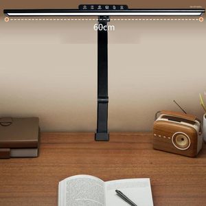 Table Lamps LED Desk Lamp Dimmable 5 Color Modes Brightness Levels Flexible Swing Arm Architect With Clamp For Home Office