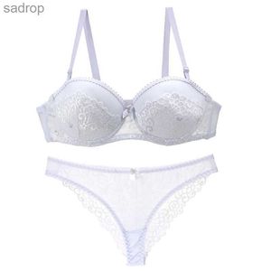 Bras Sets DainaFangs new sexy lace 32/70 34/75 36/80 38/85 40/90 ABC cup bra short T-shaped hollow womens underwear set XW