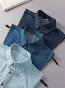 Accessorio di moda Denim Collari staccabili per uomo Domani Fallo Fallo taglia L XL XXL Blue Classic Shirt Collari grandi tutto Matc9521410