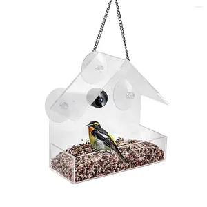 Other Bird Supplies Smart House Pet Feeder Transparent With Camera Home 1080P HD Easy Installation For Outdoor Garden