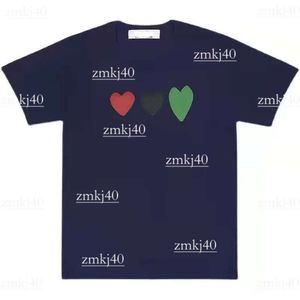 Play Shirt Fashion Mens T-shirts Designer CDGS Koszula Red Heart Shirt Casual Tshirt Bawełny haft krótkie rękawowe T-shirt Wysokiej jakości Pure Cotton Teer 429