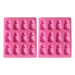 Baking Tools Pig Silicone Mold Chocolate Mould Candy 12 Cavities Cake For Theme Party Birthday Holiday