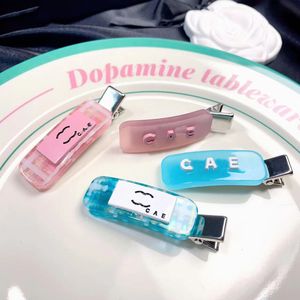 Luxury Barrettes Designer Womens Hairpin Brand Dopamine Color Classic Double Letter Hair Clips High Quality Materials Hair Clips Girl Presents Christmas Gift